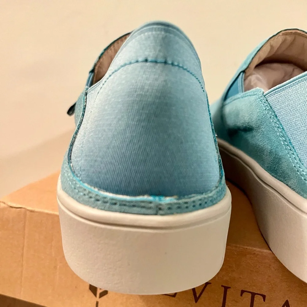 NIB SPENCO ORTHOTIC SAYLOR AQUA LEATHER SLIP-ON EU 39.5B or 8.5M - Picture 8 of 12